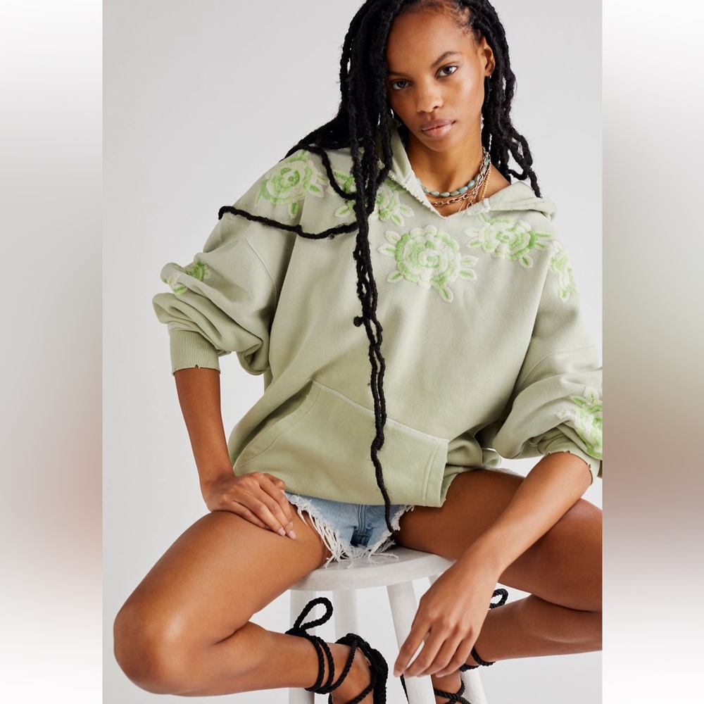Free People Made Pullover in Swamp